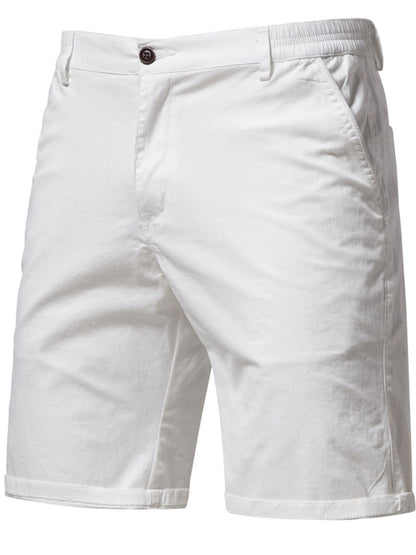 Men's Elastic Waist Shorts with Pockets