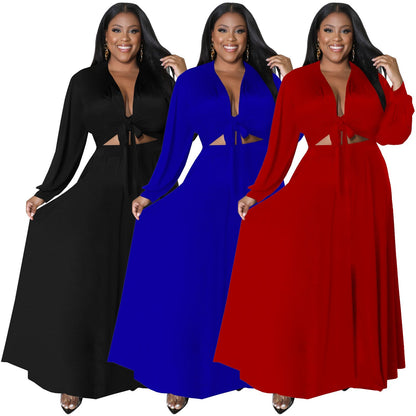 Plus Size Swing Skirt Set