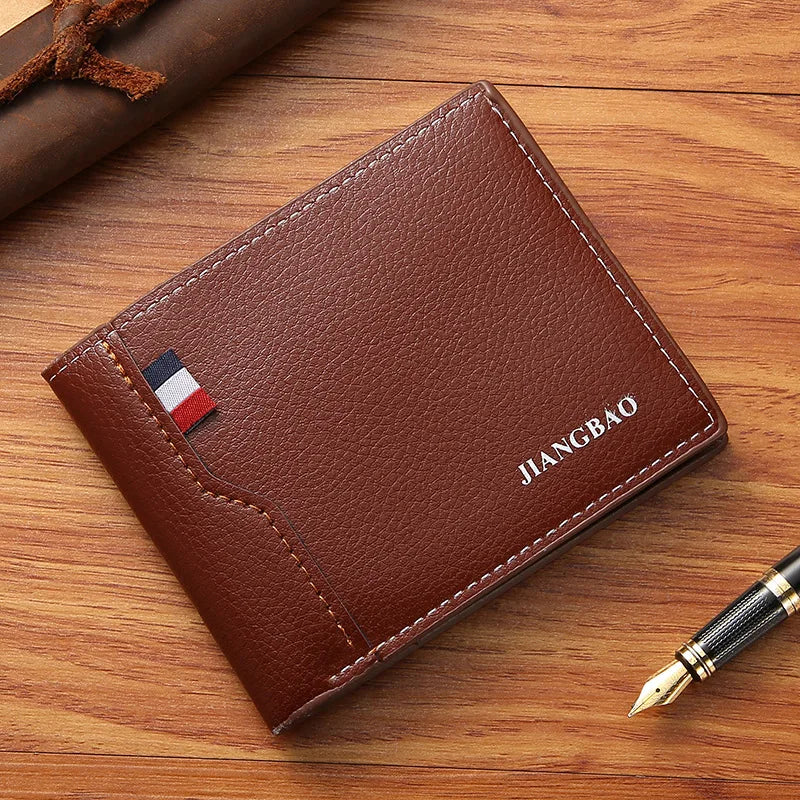 Bifold Faux Leather Wallet