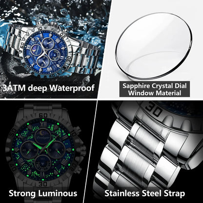 Luxury Quartz Sports Waterproof watch