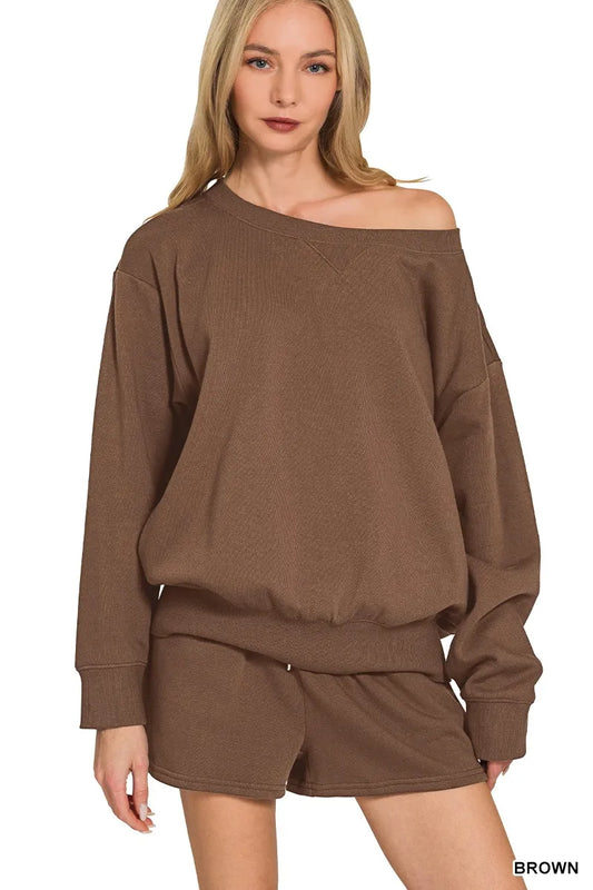 Sweatshirt and Shorts Set