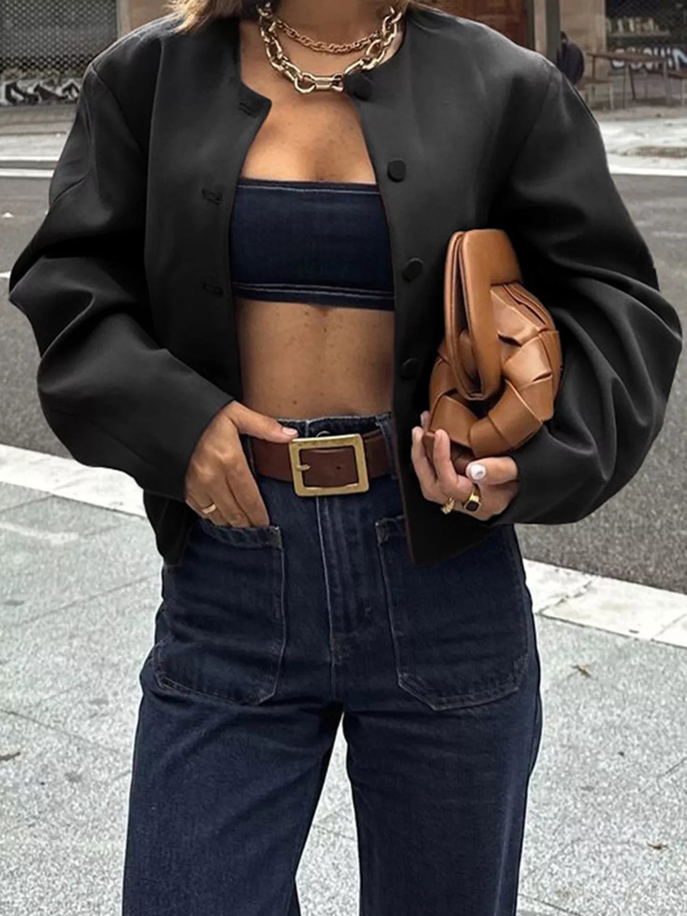 Button Up Long Sleeve Jacket