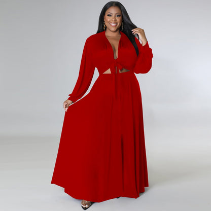 Plus Size Swing Skirt Set