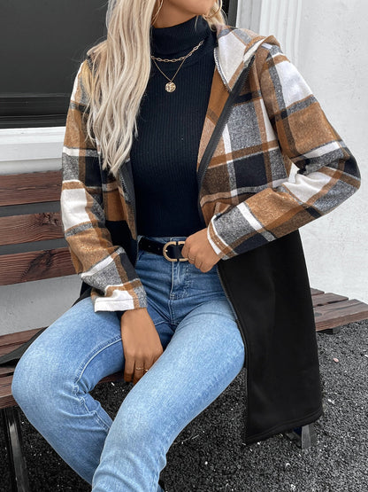 Zip Up Hooded Outerwear