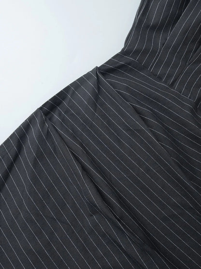 Striped Long Sleeve Shirt Dress