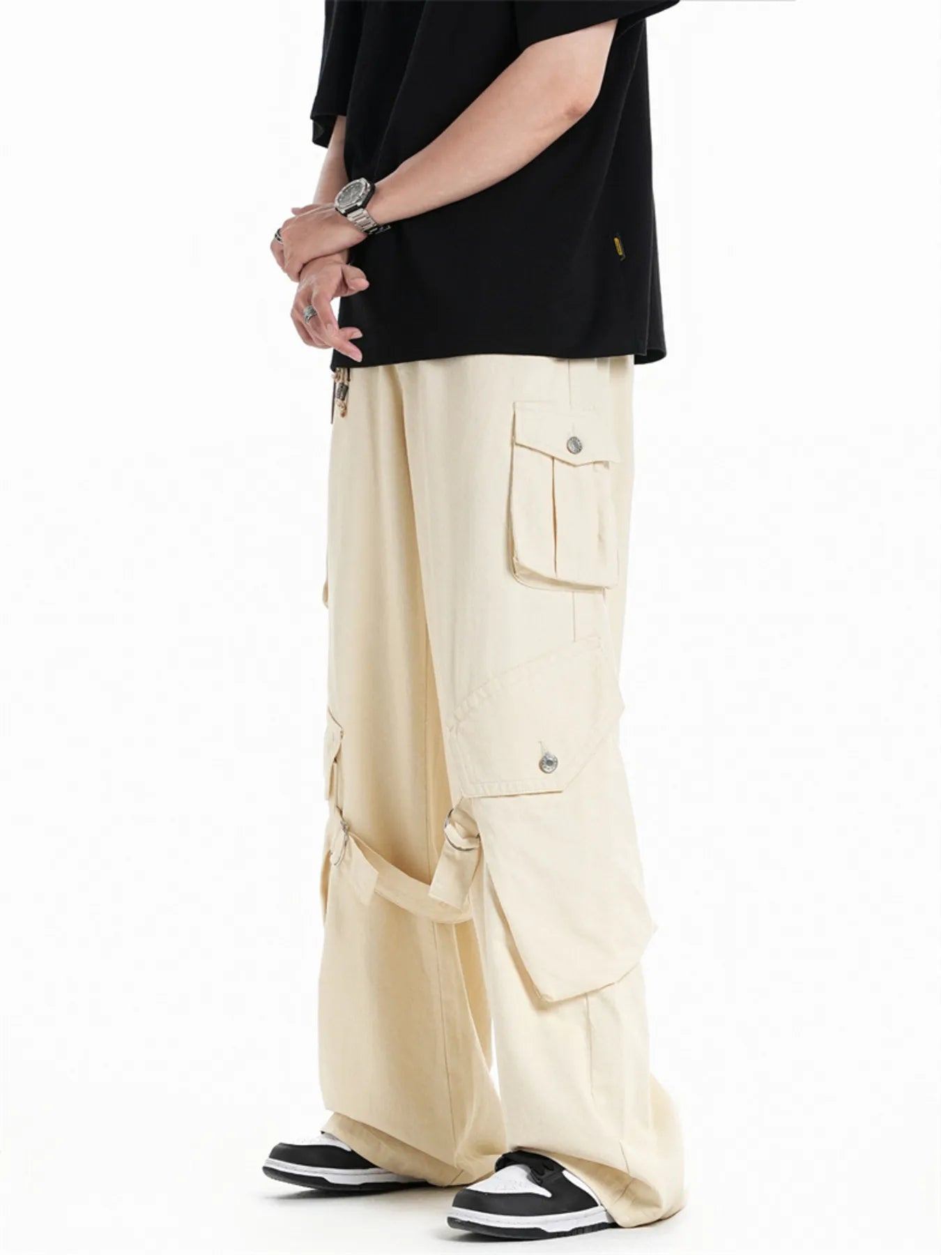 Wide Leg Men's Cargo Pants