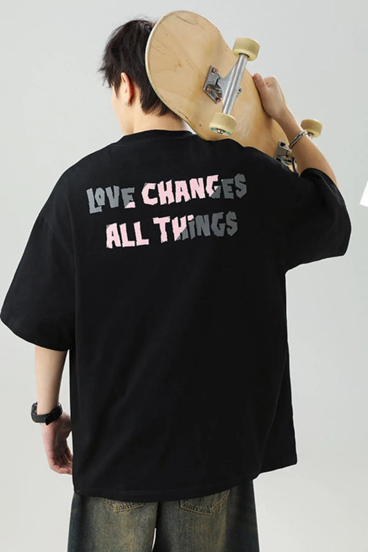 Men's Plus Size Half Sleeve T-Shirt