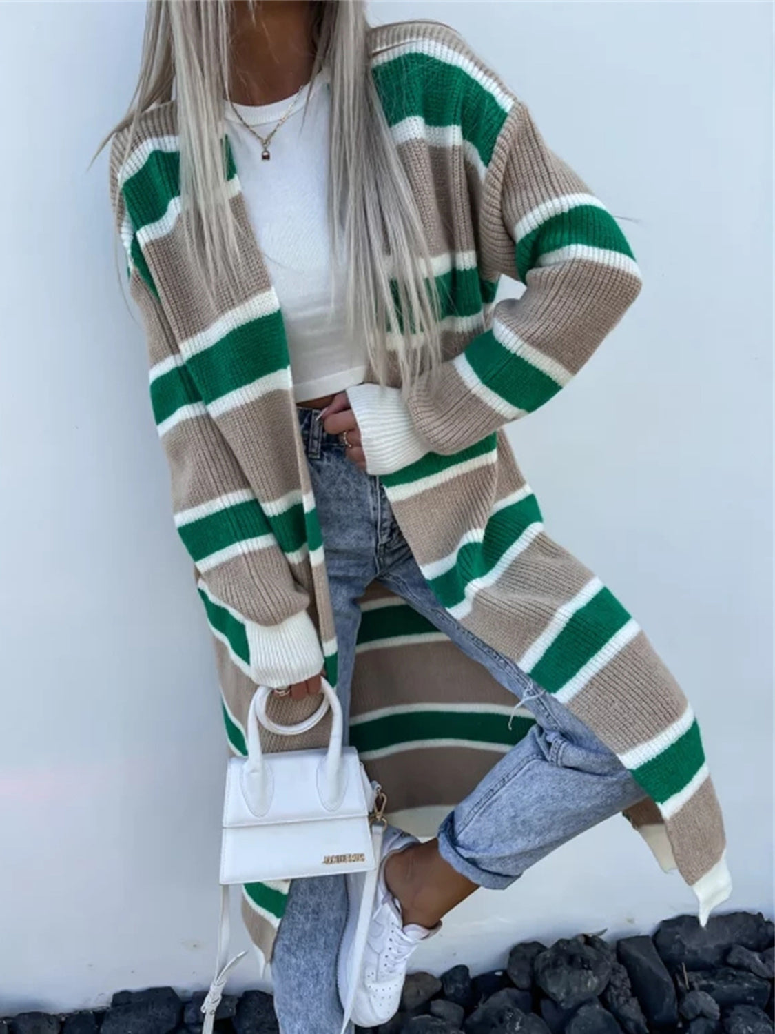 Open Front Longline Cardigan