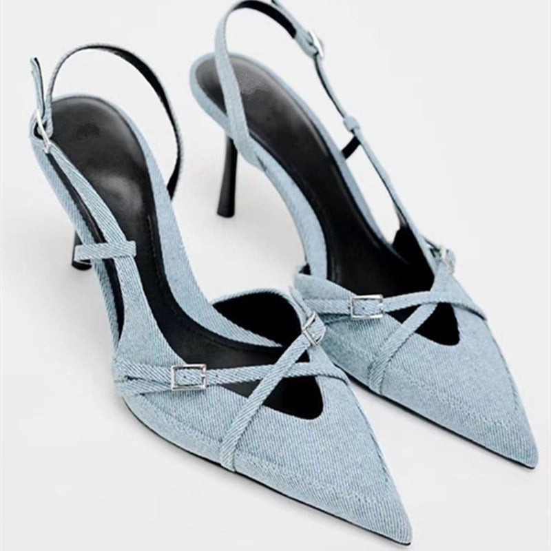 Slingback Pointed Toe Pumps