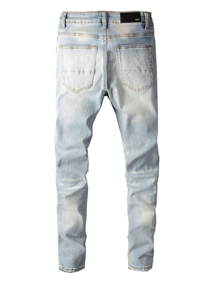 Men's Distressed Jeans with Pockets