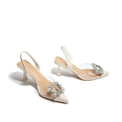 Point Toe Flare Heels Pumps