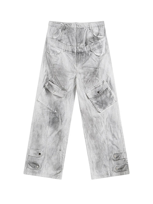 Men's Cargo Wide Leg Jeans